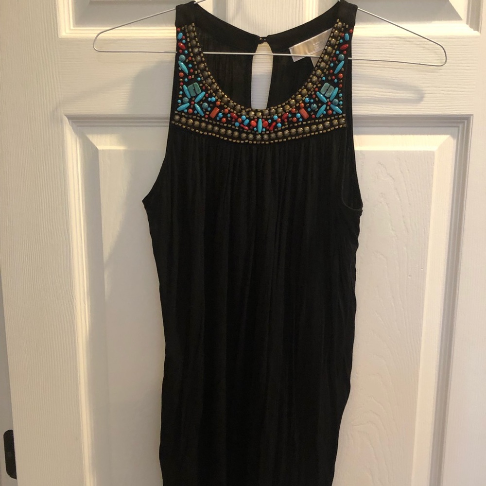 Michael Kors beautiful black beaded tank
